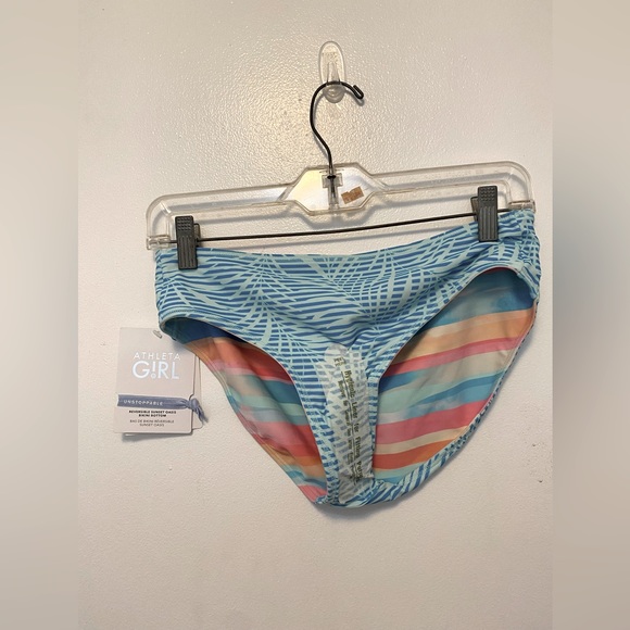 NWT Athleta Girls Reversible Swim Bottom - Picture 1 of 2